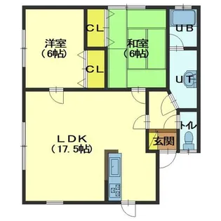 北海道北斗市七重浜8丁目【アパート】の間取り