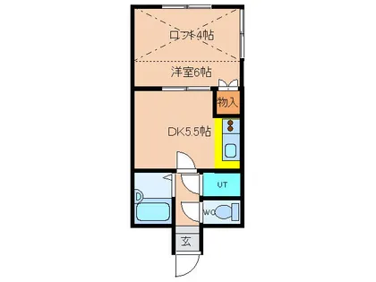 ラピーナ【105号室】の間取り