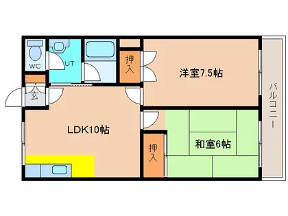 シェルブール【C号室】の間取り