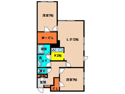Bloom亀田【403号室】の間取り