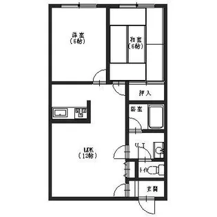 コーポリン【1階】の間取り