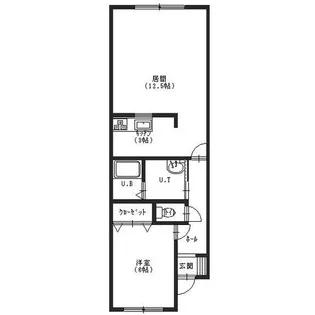 北海道函館市亀田港町【アパート】の間取り