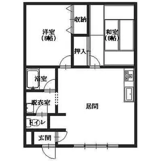 サンルーカス共栄Ⅰ【2階】の間取り