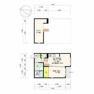 Grand Street 八田【2階】の間取り