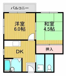 サンコーハイツ【1階】の間取り
