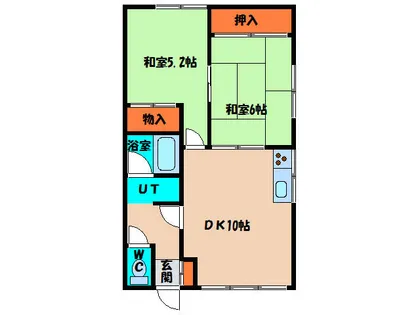 コーポなかた NO1【2階】の間取り