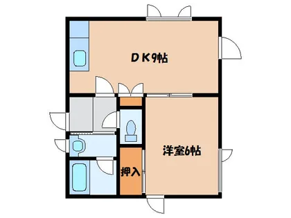 ローズヒルⅢ【203号室】の間取り