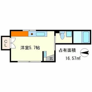 Comfy Court 京大前【2階】の間取り