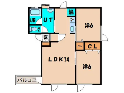 ドリームハイツ七飯【1階】の間取り