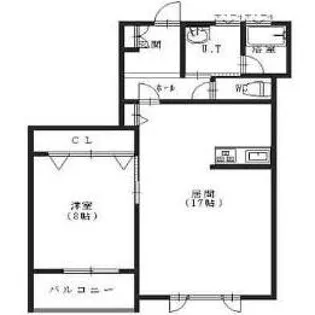 カーサクレスト【302号室】の間取り