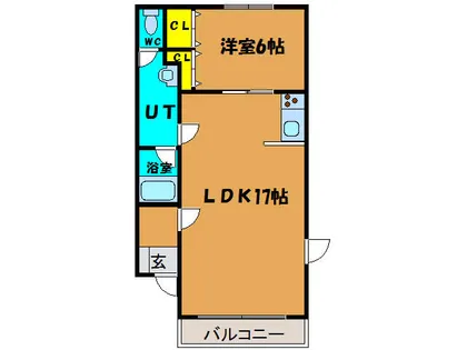 ハイムR【202号室】の間取り