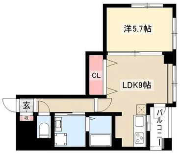 アーバンラックス今池【0404号室】の間取り