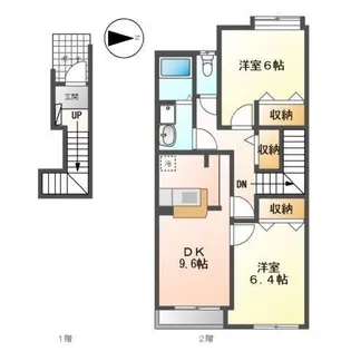 2DKの間取り画像