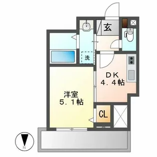 さくらHills NISHIKI Platinum Residence【4階】の間取り