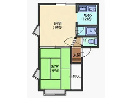 フェリカ【2-E号室】の間取り