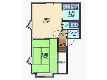 フェリカ【2-E号室】の間取り