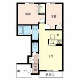 シャーメゾン狭山【1階】の間取り