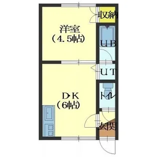コミュニティ大縄【202号室】の間取り