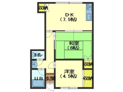 ルグラン亀田本町【2階】の間取り