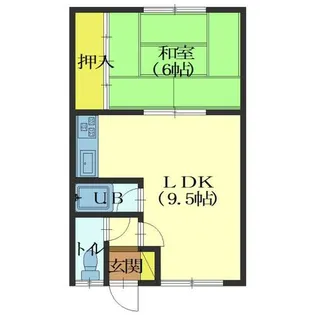 北海道函館市川原町【アパート】の間取り