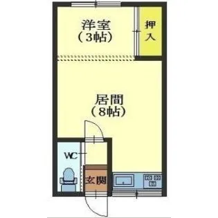 ソフィア川原【C号室】の間取り