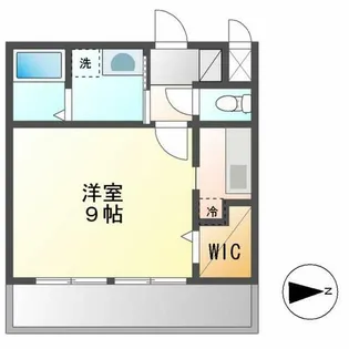 ルーエ金山【203号室】の間取り