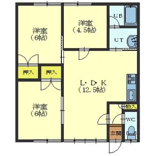 マンションシーリッチ【102号室】の間取り
