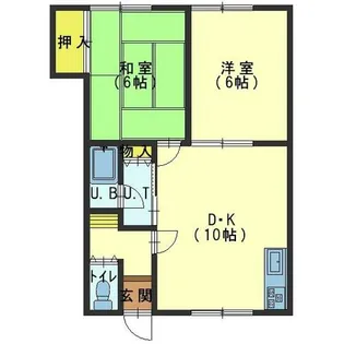 冨田アパート【202号室】の間取り