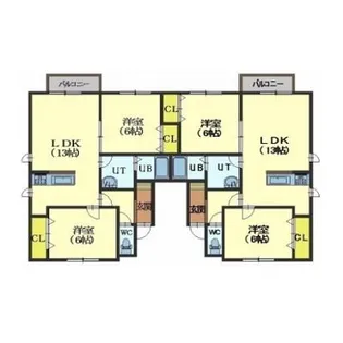 コーポノウブルⅡ【1-C号室】の間取り