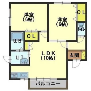 クロフォード21【2階】の間取り