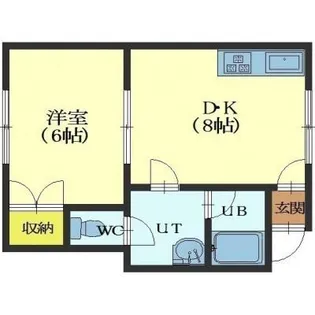 グランベリー富岡【205号室】の間取り
