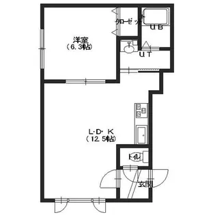 ノースアベニュー1【205号室】の間取り