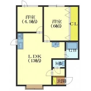 サンライフ港Ⅴ【1階】の間取り