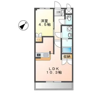 ルナフィット【1階】の間取り