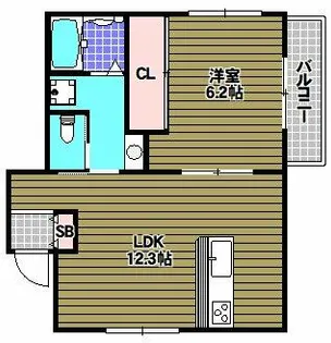 ヴィアベルデアネックス【1階】の間取り