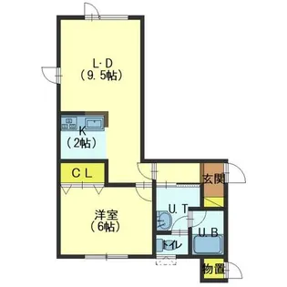 カーサ・レグラス【101号室】の間取り
