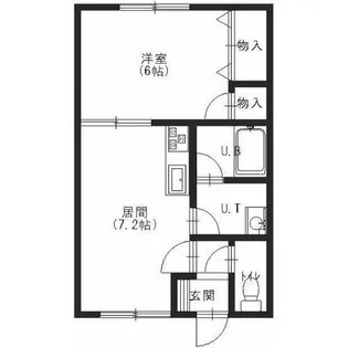 コーポ吉川【102号室】の間取り