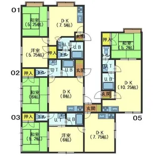 北海道北斗市七重浜2丁目【アパート】の間取り