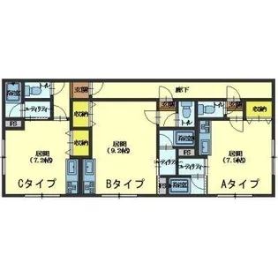 マンション我楽【2階】の間取り