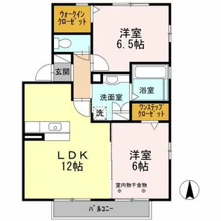 ムーンウェーブ【2階】の間取り
