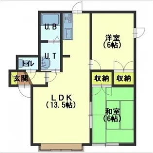 ハイツ・ノースシティ【205号室】の間取り