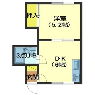 コーポ白鳥【C号室】の間取り