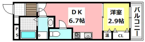 アート茨木【101号室】の間取り