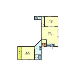 加藤アパートA【2階】の間取り