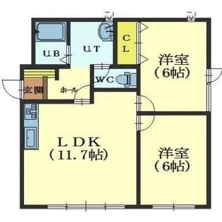 北海道函館市上野町【アパート】の間取り