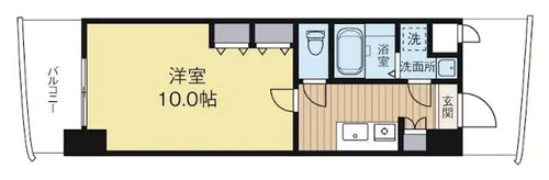 ロイヤルコンフォート渡辺通252【14階】の間取り