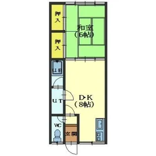 万代パレス【2階】の間取り