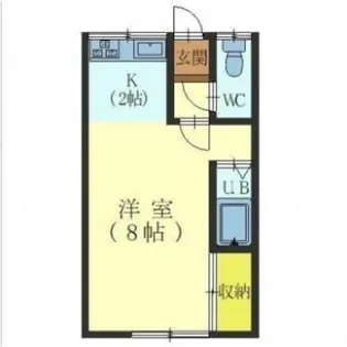 関谷アパート【2階】の間取り
