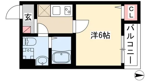 シャインスター【2階】の間取り