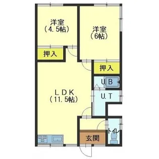 伊藤荘【1階】の間取り
